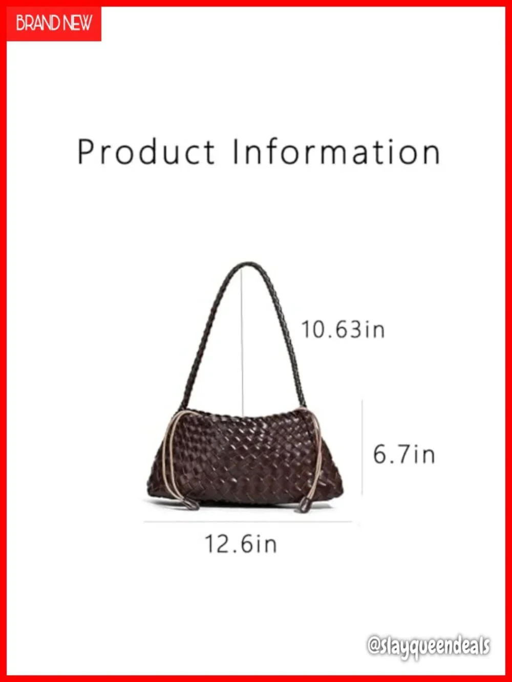 Hand Woven Leather Shoulder Bag Hobo Purse